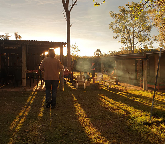 A twilight evening at Hanna's home